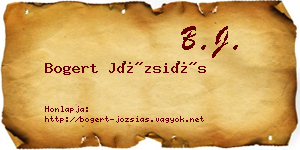 Bogert Józsiás névjegykártya
